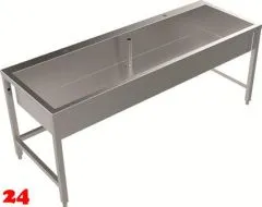 DREILICH Arbeits-/ Mehrzweckbecken 424UH-2000 mit Untergestell und Hahnlochbank Länge 2000mm (3504180089) DREILICH Arbeits-/ Mehrzweckbecken 424UH-2000 mit Untergestell und Hahnlochbank Länge 2000mm (3504180089)