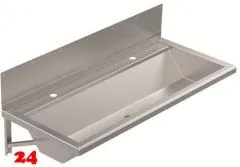 DREILICH Waschrinne 405SW-1200 HLB ohne Schrze mit Spritzwand wandhngend gekantete und geschweite Konstruktion Lnge 1200mm (3502180174)