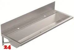DREILICH Waschrinne 405SW-1600 HLB ohne Schrze mit Spritzwand wandhngend gekantete und geschweite Konstruktion Lnge 1600mm (3502180176)