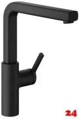KWC Kchenarmatur Ava 2.0 10.461.012.176FL Einhebelmischer Matt Black mit Festauslauf Griffposition rechts (125371)