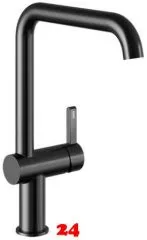 KWC Kchenarmatur Bevo E 10.531.012.751FL Einhebelmischer Industrial Black mit Festauslauf Griffposition rechts (125347)