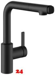 KWC Kchenarmatur FIT 10.541.002.176FL Einhebelmischer Matt Black mit Zugauslauf und Brausefunktion Griffposition rechts (125577)