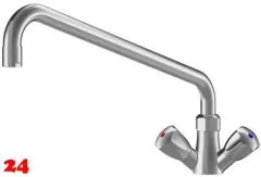 KWC Gastro CR K.24.41.06.000C07-A450 Zweigriffmischer Gewerbe Gastroarmatur fr die Profikche (100947)