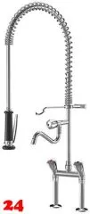 KWC Gastro CR K.24.42.63.000C71-SB Zweigriffmischer Gewerbe mit Pendelbrause fr die Profikche (125439)