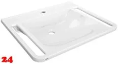 KWC PROFESSIONAL MEDCARE Einzelwaschtisch ANMW0041 ohne berlauf Waschtisch MIRANIT fr Wandmontage unterfahrbar Barrierefrei* fr Rollstuhlfahrer geeignet