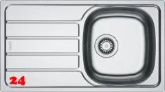 ✅ FRANKE Kchensple Spark SKN 611-78 (44) Einbausple / Edelstahlsple mit Einbaurand und Siebkorb als Stopfen- oder Drehknopfventil