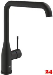 ✅ GROHE Kchenarmatur Essence Phantom Black Einhebelmischer Schwarz matt mit Festauslauf (30505KF0)