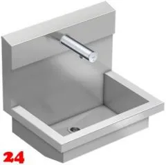 KWC PROFESSIONAL Planox Waschplatzeinheit mit Elektronik-Wandventilen PL6UEV fr Wandmontage Breite 600mm