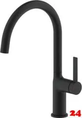 AQUACUCINA Küchenarmatur Amari 30008-S Einhebelmischer Matt Schwarz mit Festauslauf 180° schwenkbar AQUACUCINA Küchenarmatur Amari 30008-S Einhebelmischer Matt Schwarz mit Festauslauf 180° schwenkbar