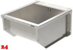 KUNe Arbeits-/ Mehrzweckbecken Solidum 50 Plus WB15A-50+ wandhngend gekantetes und geschweites Ausgussbecken (Beckentiefe 300mm)