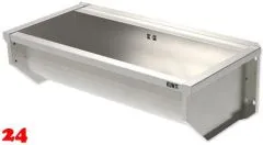 KUNe Arbeits-/ Mehrzweckbecken Solidum 90 WB15A-90 wandhngend gekantetes und geschweites Ausgussbecken (Beckentiefe 250mm)