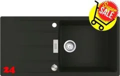 ✅ FRANKE Kchensple Centro CNG 611-100 Fragranit+ Einbausple / Granitsple mit Siebkorb als Drehknopfventil Farbe Onyx