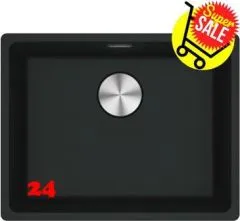 ✅ FRANKE Kchensple Maris MRG 210-52 Fragranit+ Granitsple Flchenbndig mit Siebkorb als Stopfenventil Farbe Black Matt