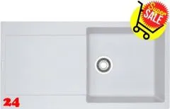 ✅ FRANKE Kchensple Maris MRG 611-97 Fragranit+ Einbausple / Granitsple mit Siebkorb als Druckknopfventil Farbe Glacier