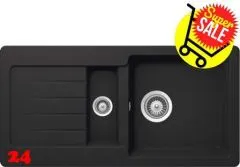 ✅ SCHOCK Kchensple TYPOS D-150S Cristalite Granitsple / Einbausple Basic Line mit Drehexcenter Farbe Onyx