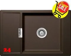 ✅ SCHOCK Kchensple Mono D-100XS Cristadur Nano-Granitsple / Einbausple mit Drehexcenter Farbe Bronze