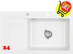 ✅*Systemceram KeraDomo STEMA 86 SL-BASIC Keramiksple / Einbausple in Standardfarbe Grnland glnzend fr die Kche