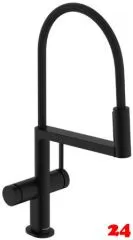 HANSGROHE Kchenarmatur Talis Select M54 PowderSpray Mattschwarz Einhebelmischer mit Pendelbrause, Semi-Pro, 3jet (72861670)