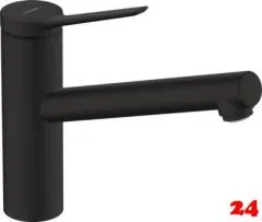 HANSGROHE Kchenarmatur Zesis M33 Mattschwarz Einhebelmischer 150 mit Festauslauf, 1jet (74802670)