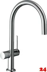 HANSGROHE Kchenarmatur Talis M54 Chrom Einhebelmischer 220 Festauslauf mit Gerteabsperrventil, 1jet (72805000)
