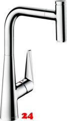 HANSGROHE Kchenarmatur Talis Select M51 Chrom Einhebelmischer 300 EcoSmart mit Ausziehauslauf, 1jet (72826000)