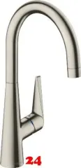 HANSGROHE Kchenarmatur Talis M51 Edelstahl Finish Einhebelmischer 260 EcoSmart mit Festauslauf, 1jet (72816800)