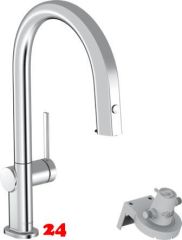 HANSGROHE Kchenarmatur Aqittura M91 Chrom FilterSystem 210 mit Ausziehauslauf, 1jet (76803000)