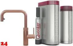 QUOOKER FLEX SQUARE Zugauslauf Kupfer Rose' PVD VAQ PRO3 mit CUBE 2 *Der Wasserhahn, der alles kann! (PRO3FXSRCOCUBE) QUOOKER FLEX SQUARE Zugauslauf Kupfer Rose' PVD VAQ PRO3 mit CUBE 2 *Der Wasserhahn, der alles kann! (PRO3FXSRCOCUBE)