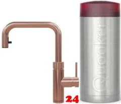 QUOOKER FLEX SQUARE COMBI B Einhebelmischer Zugauslauf Kupfer Rose' PVD & 100°C Armatur Kochendwasserhahn (COMBIFXSRCO) QUOOKER FLEX SQUARE COMBI B Einhebelmischer Zugauslauf Kupfer Rose' PVD & 100°C Armatur Kochendwasserhahn (COMBIFXSRCO)