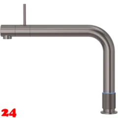 QUOOKER FRONT Festauslauf Gunmetal PVD Kchenarmatur mit 5 in 1 Funktion und elektronischer Steuerung (FTGME) {NUR Armatur}