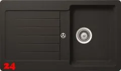 Schock Kchensple Typos D-100 Cristalite Granitsple / Einbausple Basic Line mit Drehexcenter