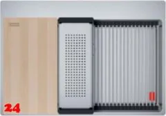 FRANKE Kchensple Box Pro BXX PRO 210-70 A Edelstahlsple Slimtop / Flchenbndig mit Druckknopfventil Inklusive Zubehr