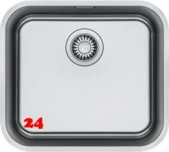 FRANKE Kchensple Smart SRX 110-45 Unterbausple (Montage unter die Arbeitsplatte) mit Siebkorb als Stopfenventil