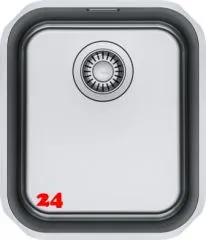 FRANKE Küchenspüle Smart SRX 110-34 Unterbauspüle (Montage unter die Arbeitsplatte) mit Siebkorb als Drehknopfventilventil FRANKE Küchenspüle Smart SRX 110-34 Unterbauspüle (Montage unter die Arbeitsplatte) mit Siebkorb als Drehknopfventilventil