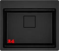 FRANKE Küchenspüle Kubus 2 Pro KNG PRO 610-53 A HLB Fragranit+ Granitspüle Black Matt - Black Collection Einbauspüle mit Siebkorb als Drehknopfventil inklusive Zubehör FRANKE Küchenspüle Kubus 2 Pro KNG PRO 610-53 A HLB Fragranit+ Granitspüle Black Matt - Black Collection Einbauspüle mit Siebkorb als Drehknopfventil inklusive Zubehör