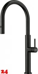 FRANKE Kchenarmatur Pescara J Einhebelmischer Edelstahl Industrial Black (PVD) mit Auszugsbrause umstellbar 360 schwenkbarer Auslauf