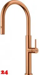 FRANKE Kchenarmatur Pescara J Einhebelmischer Edelstahl Copper (PVD) mit Auszugsbrause umstellbar 360 schwenkbarer Auslauf