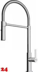 FRANKE Kchenarmatur Maris Slim Semi Pro Einhebelmischer Chrom mit Pendelbrause umstellbar 360 schwenkbarer Auslauf