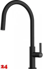 FRANKE Kchenarmatur Maris Slim J Einhebelmischer Black Matt mit Zugauslauf 360 schwenkbar