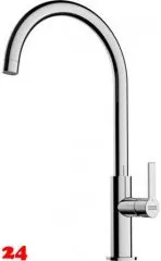 FRANKE Kchenarmatur Maris Slim J Einhebelmischer Chrom mit Festauslauf 360 schwenkbar