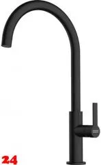 FRANKE Kchenarmatur Maris Slim J Einhebelmischer Black Matt mit Festauslauf 360 schwenkbar