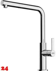 FRANKE Kchenarmatur Maris Slim L Einhebelmischer Chrom mit Zugauslauf 360 schwenkbar