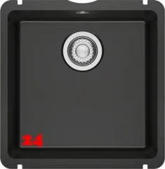 FRANKE Kchensple KubusX KXK 110-41 Keramik Fraceram Keramiksple / Unterbausple (Montage unter die APL) mit Siebkorb als Stopfenventil