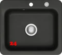 Systemceram KeraDomo JUNA 57 Premium Keramiksp�le / Einbausp�le in Sonderfarben f�r die K�che