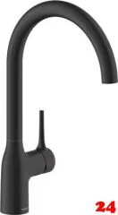 Systemceram KeraDomo Küchenarmatur Mania Soft Schwarz PVD Einhebelmischer mit Festauslauf schwenkbar Systemceram KeraDomo Küchenarmatur Mania Soft Schwarz PVD Einhebelmischer mit Festauslauf schwenkbar