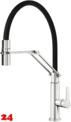 Systemceram KeraDomo K�chenarmatur Offeo Pro Chrom/Schwarz Einhebelmischer mit Pendelbrause umstellbar