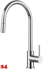 Systemceram KeraDomo Küchenarmatur Fresh Chrom Einhebelmischer mit Zugauslauf 360° schwenkbar Systemceram KeraDomo Küchenarmatur Fresh Chrom Einhebelmischer mit Zugauslauf 360° schwenkbar