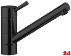 AQUA CUCINA� K�chenarmatur Pepper 40000-S Einhebelmischer Mattschwarz mit Festauslauf schwenkbar