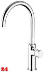 AQUA CUCINA� K�chenarmatur Nefer 92000-00 Einhebelmischer Chrom mit Festauslauf schwenkbar 360�