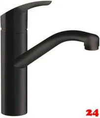 AQUA CUCINA® Küchenarmatur Telos T4505-S Einhebelmischer Mattschwarz mit Festauslauf schwenkbar AQUA CUCINA® Küchenarmatur Telos T4505-S Einhebelmischer Mattschwarz mit Festauslauf schwenkbar